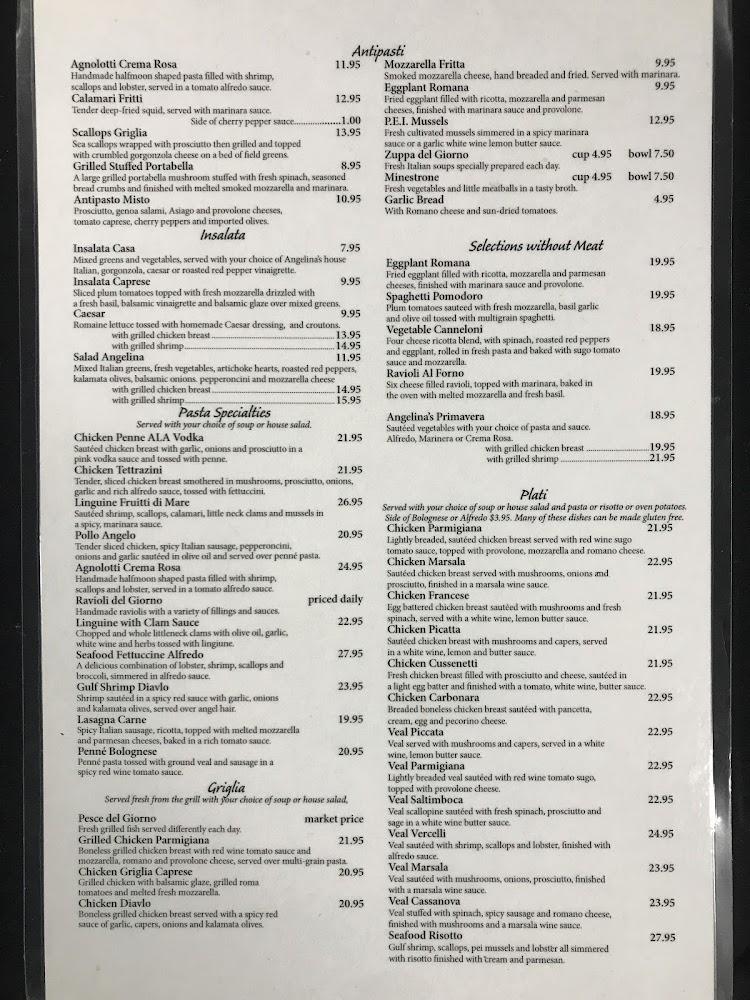 Angelina's Ristorante Italiano Menu image 3